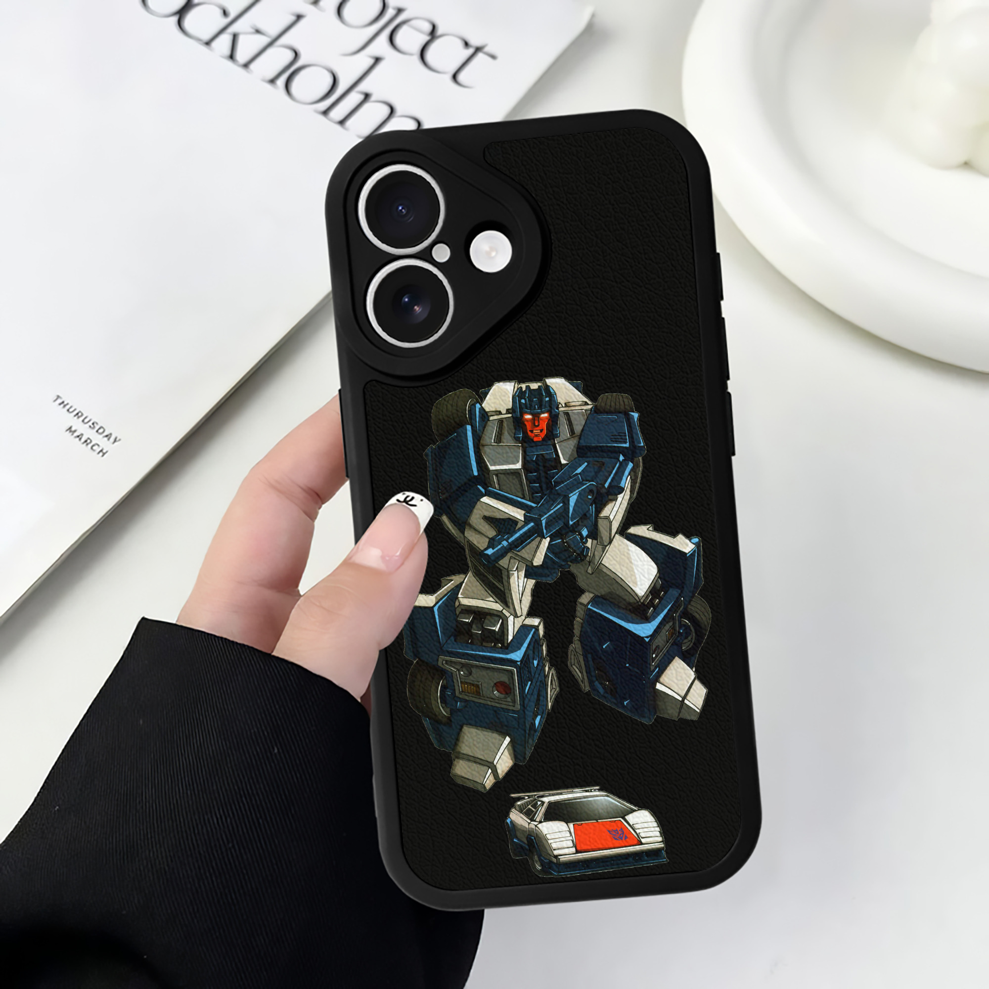 （画像用）  【iPhone 16シリーズ対応】シリコンスマホケース（レザー調） 材質：シリコン